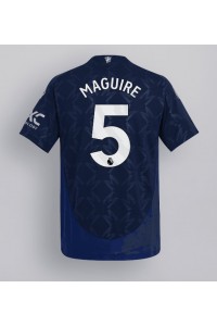 Fotbalové Dres Manchester United Harry Maguire #5 Venkovní Oblečení 2024-25 Krátký Rukáv